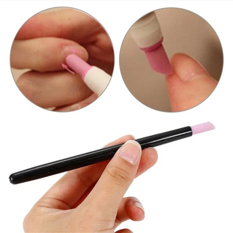 Sanding Stick Set - 5 個のクォーツキューティクルプッシャーペンマニキュアスティックネイルケアツールセット角質除去用ネイルポリッシュマニキュアアクセサリーキット