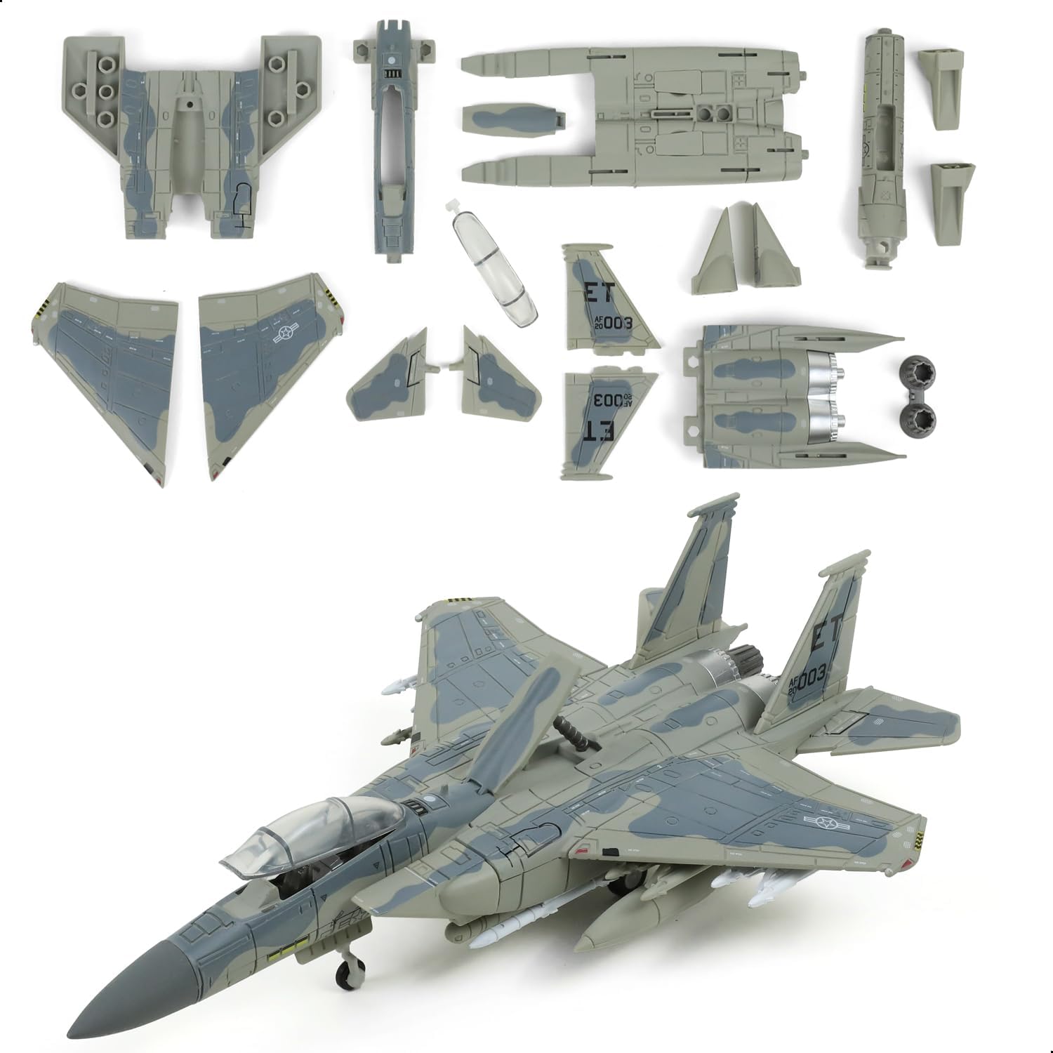 Model Kit Ixchel - 1/72 F-15EX イーグルII アメリカ空軍戦闘機 簡単組み立てモデルキット F15
