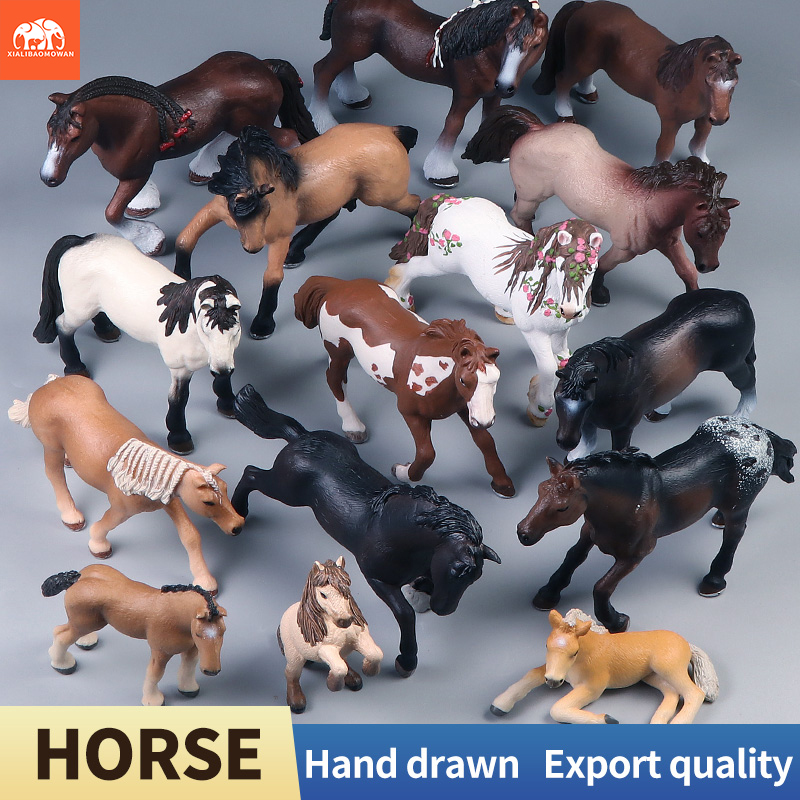 Model Kit Horse - 翼のある馬モデルアクションフィギュア - シミュレーション家禽農場馬動物家の装飾品子供向け教育玩具