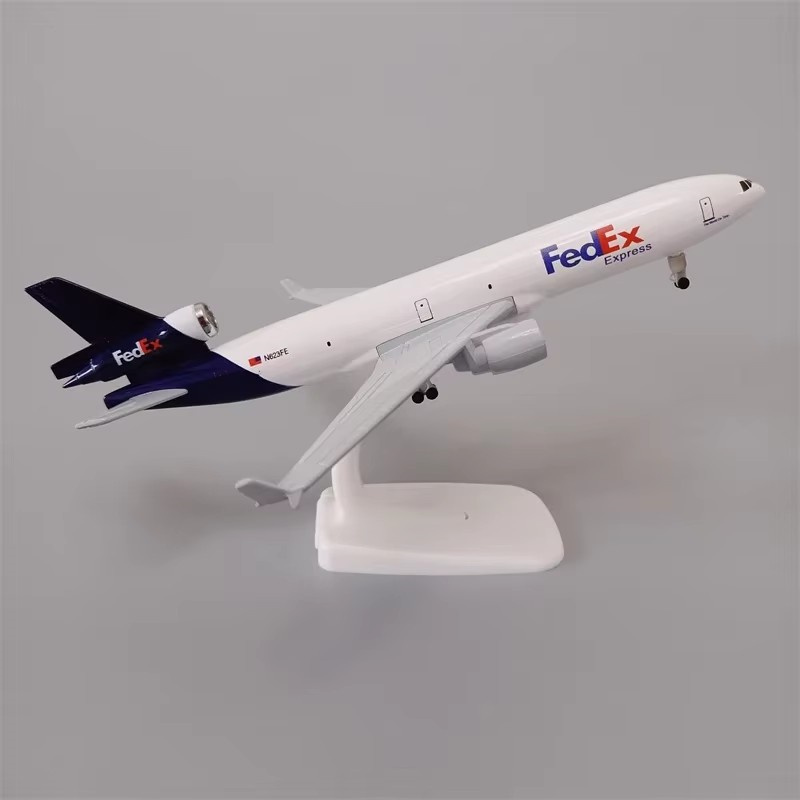 Model Kit Ixchel - 飛行機モデル 20 センチメートルエアフェデックスエクスプレス航空 MD MD-11 金属合金モデル飛行機キットホイール着陸装置飛行機で構築する