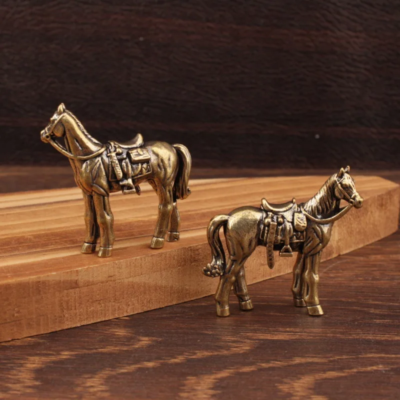 Model Kit Horse - 馬の置物、家の装飾品、干支、馬の真鍮像の置物、すぐに金持ちになる、手工芸品、真鍮の装飾品