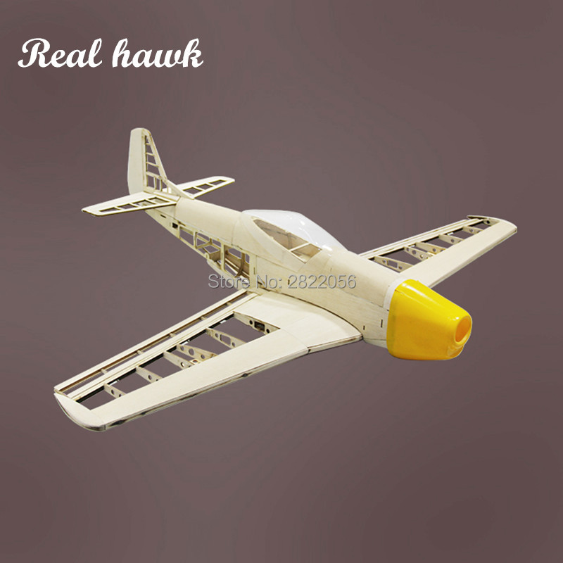 Model Kit Ixchel - RC飛行機 レーザーDIYカット バルサ材キット 翼幅1000mm 新品 P51フレーム
