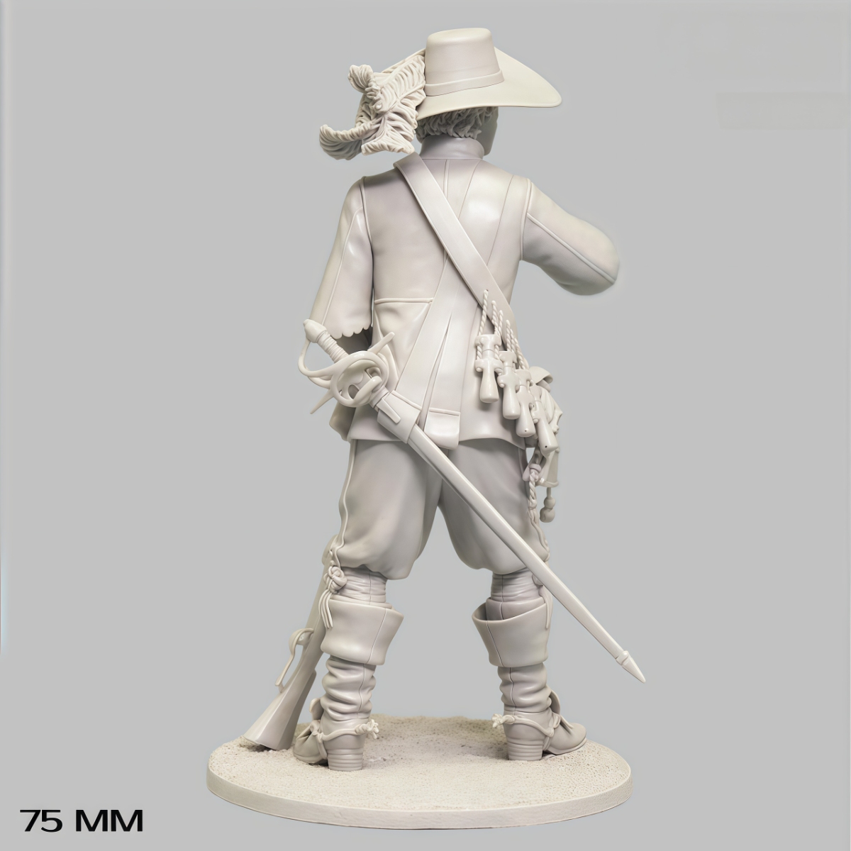 Model Kit Dragon - 75mmレジン製未塗装モデルキット、軍事テーマ、単体の竜騎兵、未組立・未塗装GK