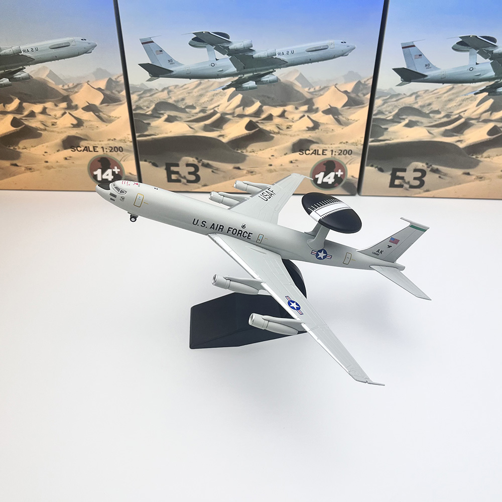 Model Kit Aircraft - 1/200 スケール E3 飛行機ダイキャスト完成済み静的飛行機モデル E-3 セントリー