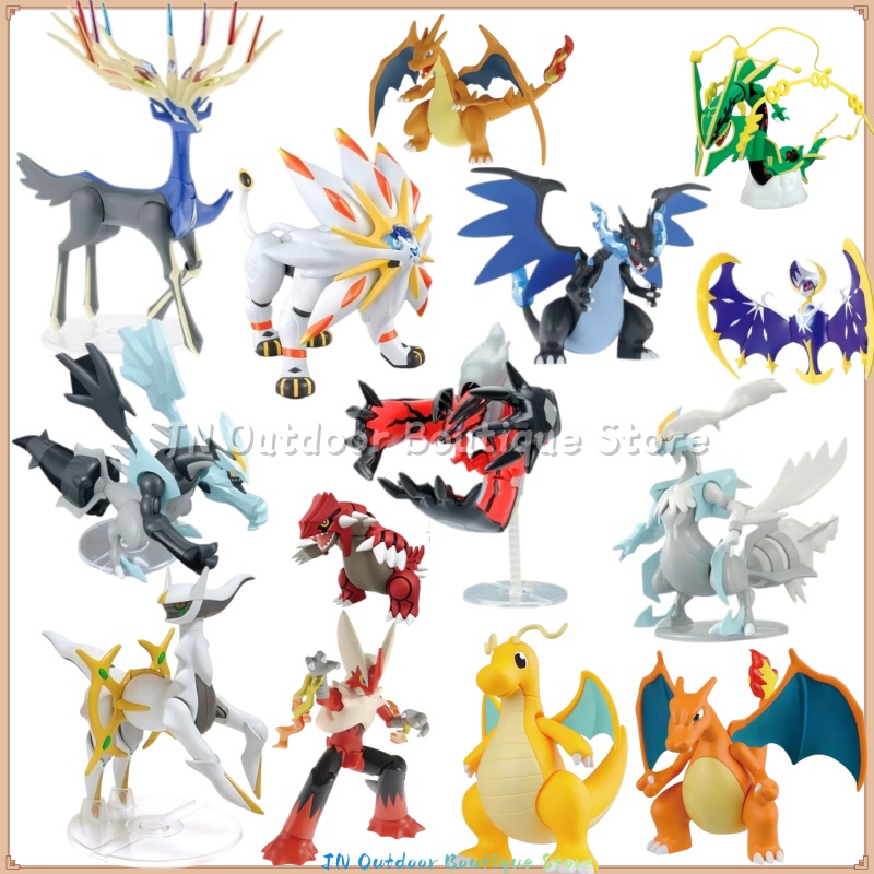 Model Kit Xerneas - バンダイポケモンプラモ組み立てモデルキットアルセウスゼルネアスレイクザウザコライドントイラントラムブラックキウレムコレクタブルアニメフィギュアおもちゃ