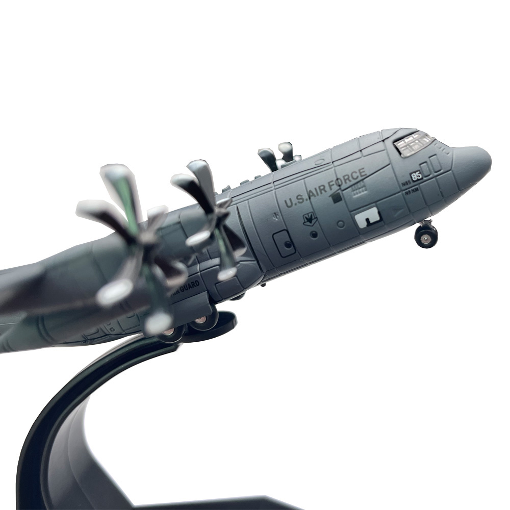 Model Kit Aircraft - 1/200 スケール米国ロックヒルド C-130 ハーキュリーズ輸送機 C130 ダイキャストメタル飛行機ミリタリーモデルギフトコレクションオーナメント