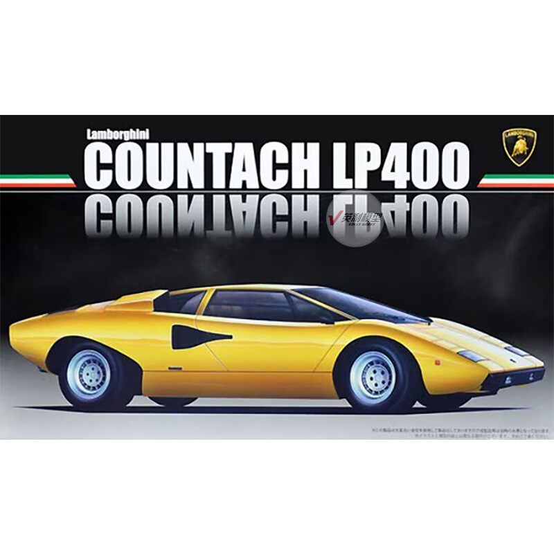 Model Kit Aoshima - 組み立て式プラモデル「フジミ-12654 1/24 ランボルギーニ カウンタッキ LP400」