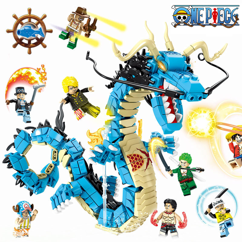 Model Kit Dragon - ワンピース 組み立てブロック ブラインドボックス ルフィ ゾロ カイドー
