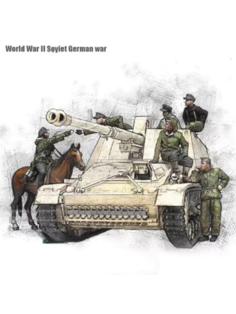 レジン製モデルフィギュア、1/35スケール、第二次世界大戦、 - Model Kit Horse のレビューと価格