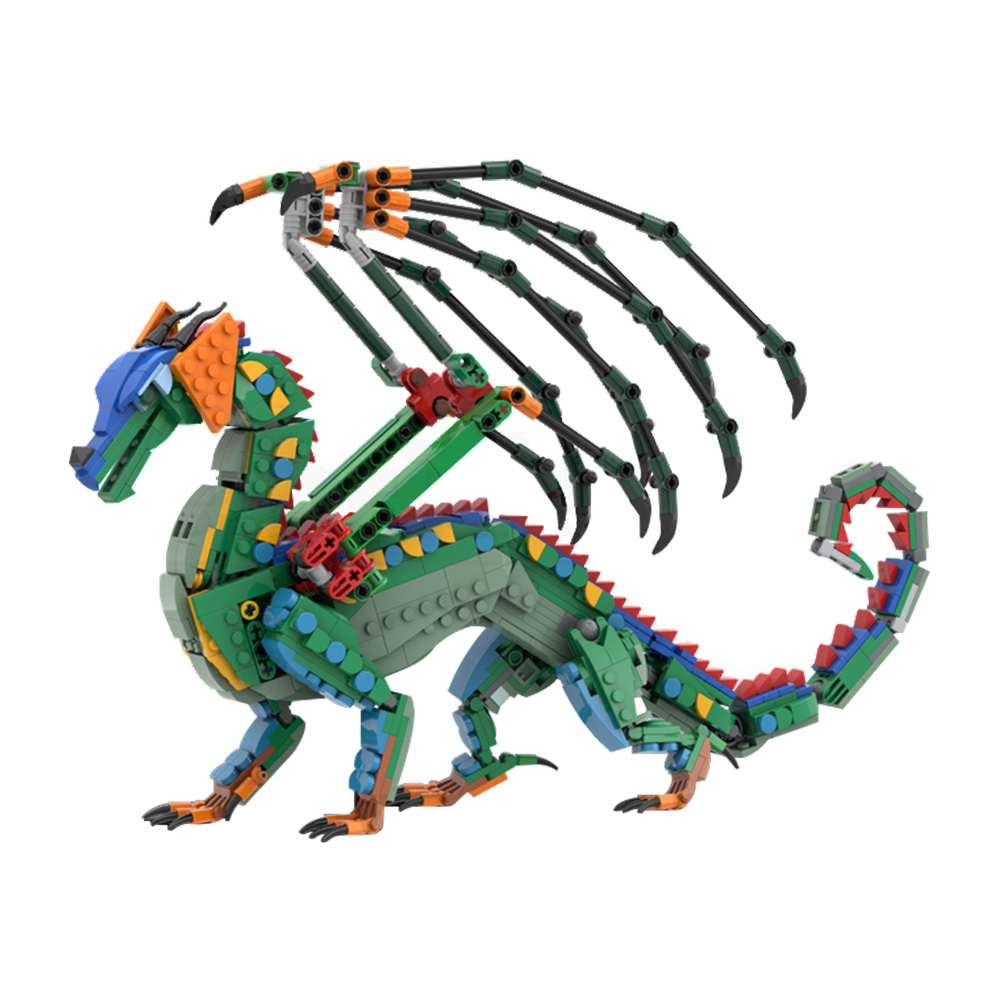 MOC RainWing ビルディングブロックモデルアニメー - Model Kit Dragon のレビューと価格