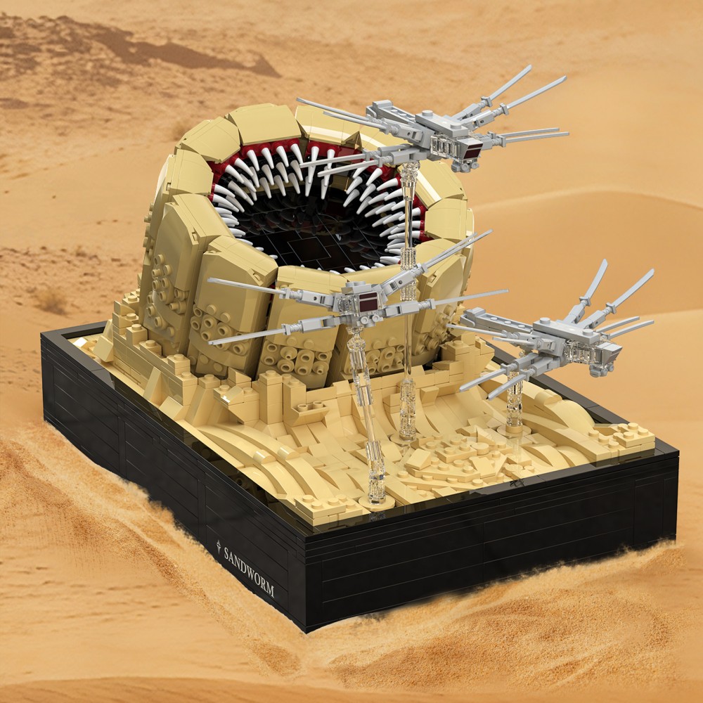 1488ピース サンドワーム攻撃 ビルディングセット 巨大砂 - Model Kit Vs Lego のレビューと価格