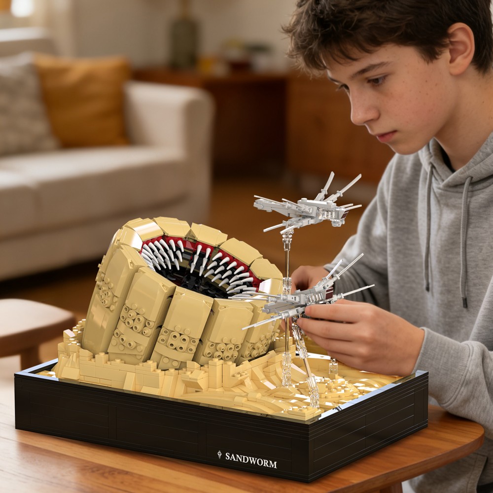 1488ピース サンドワーム攻撃 ビルディングセット 巨大砂 - Model Kit Vs Lego のレビューと価格