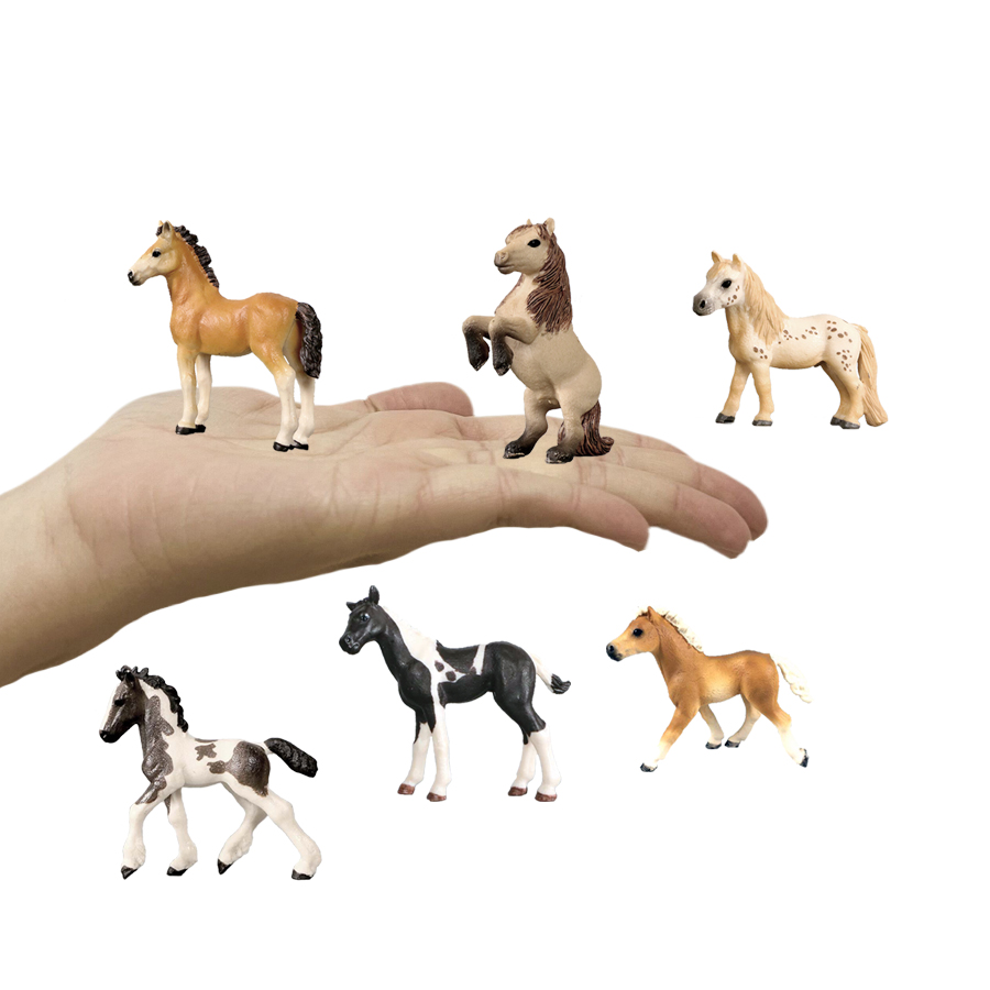 馬の置物、農場の動物、ポニーのフィギュア、おもちゃの馬、動物 - Model Kit Horse のレビューと価格