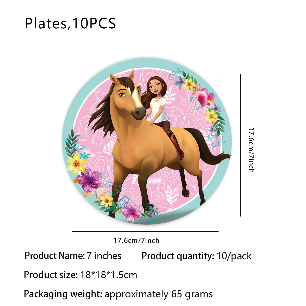 漫画スピリットスタリオン乗馬馬誕生日パーティーの装飾使い捨て - Model Kit Horse のレビューと価格
