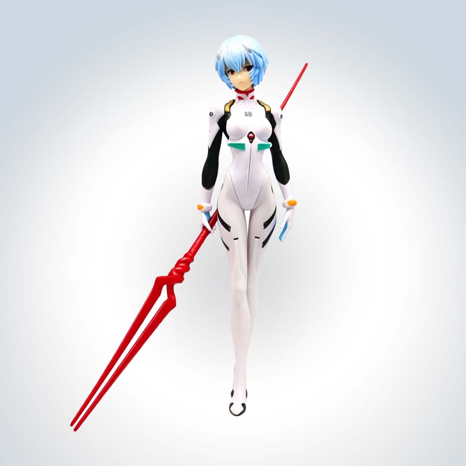 精巧な綾波レイのアクションフィギュア、ロングニウスの槍、エヴ - Model Kit Evangelion のレビューと価格