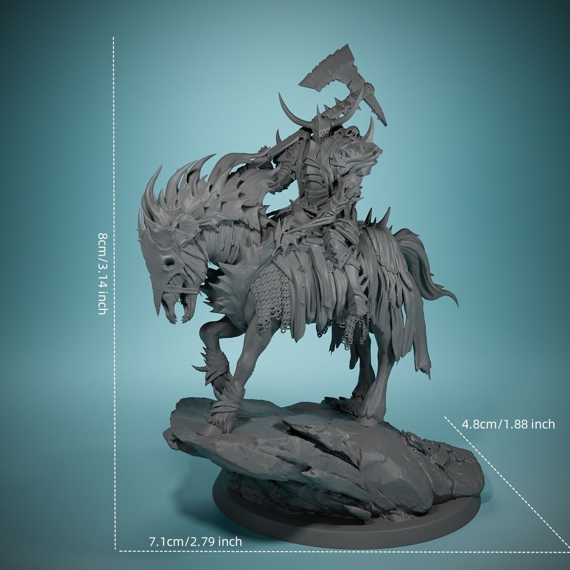 80 ミリメートルダークナイトデスホースボードゲームチェスの - Model Kit Horse のレビューと価格