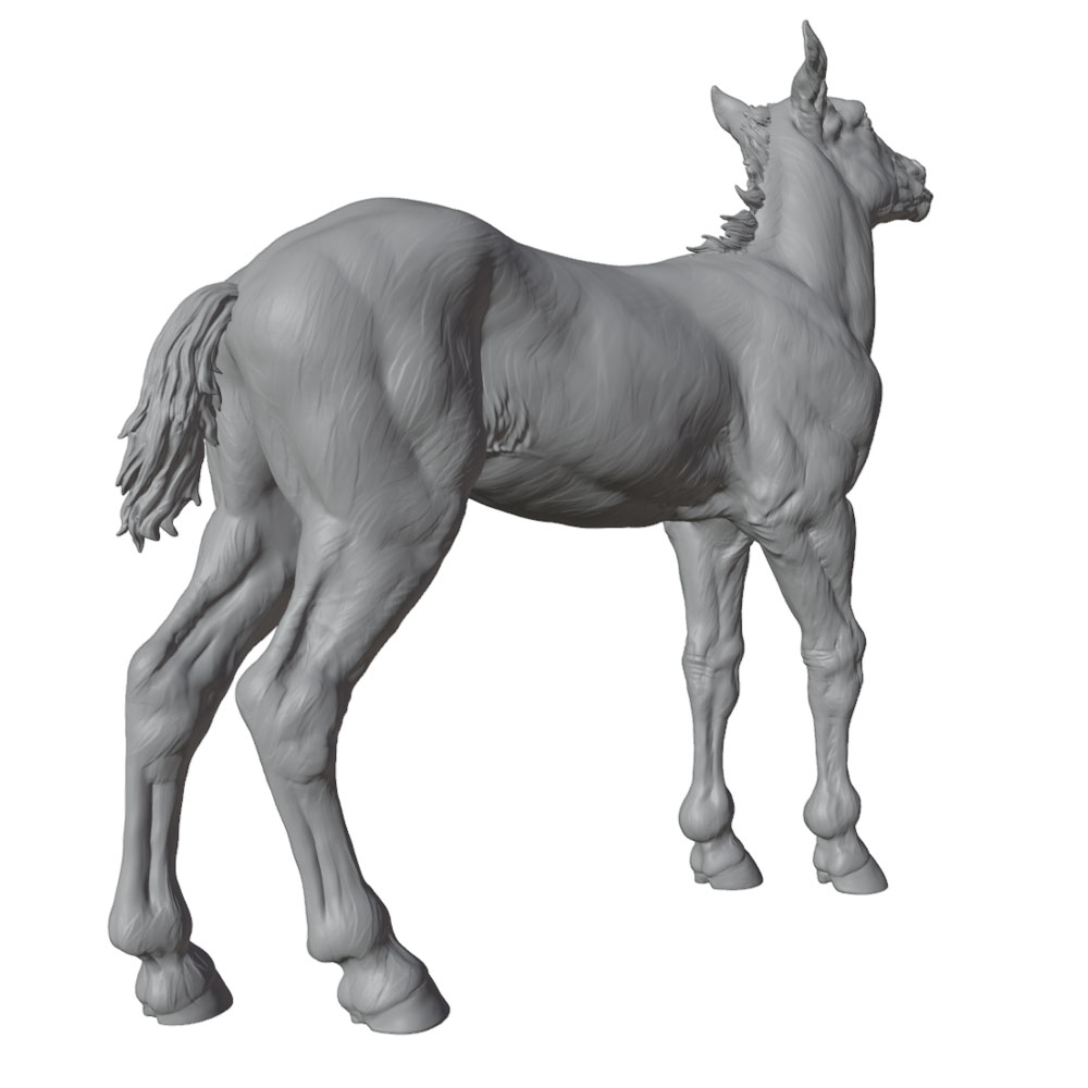 高精細プリント、リアルな馬のミニチュア樹脂製像、手作りモデル - Model Kit Horse のレビューと価格