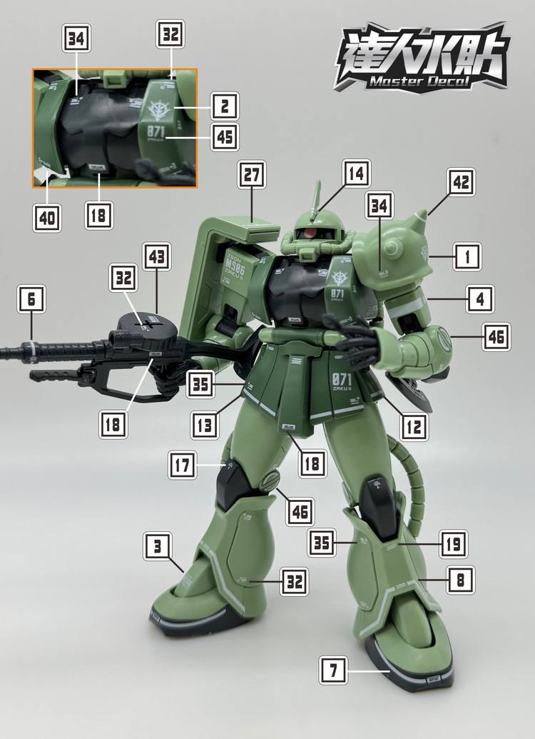 マスターデカール H028 蛍光ウォータースライドデカール  - Model Kit Gundam Wing のレビューと価格