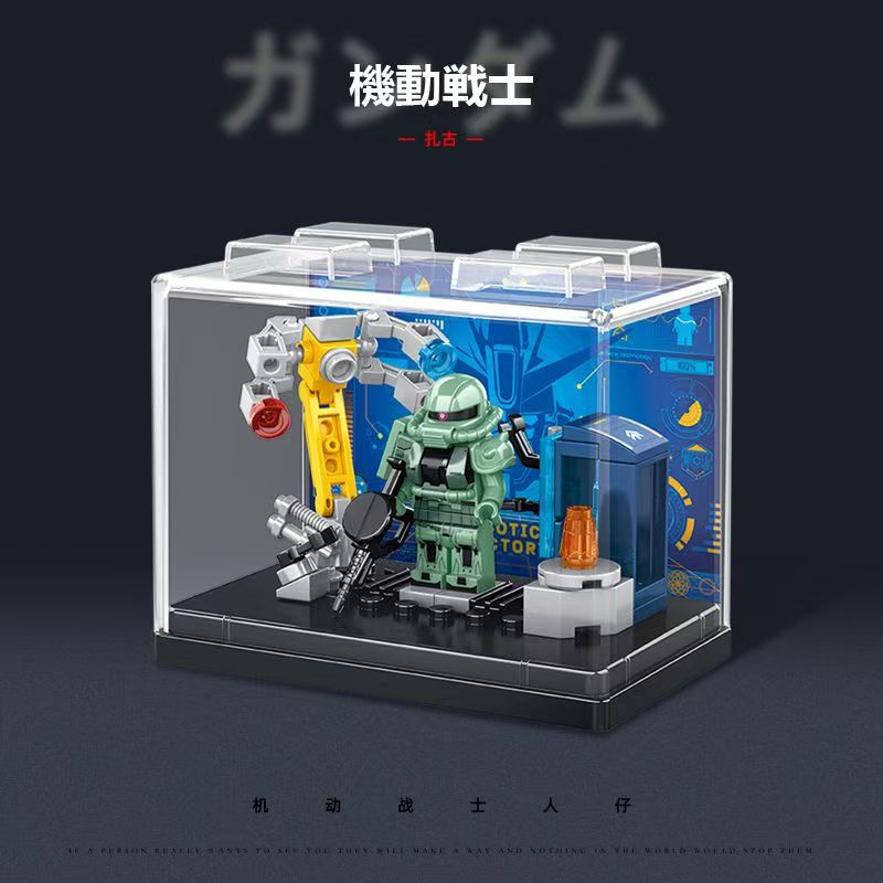 アニメゲーム周辺玩具 組み立てブロック 組み立て玩具 ザク  - Model Kit Gundam Wing のレビューと価格